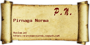 Pirnaga Norma névjegykártya